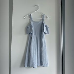 Zara kids blue and white dress